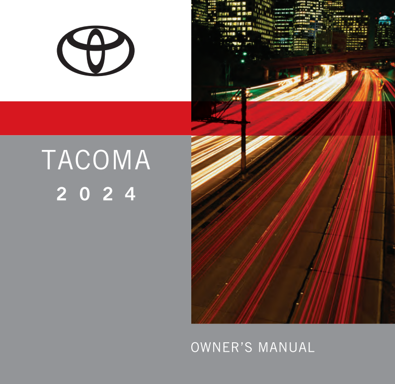 2024 Toyota Tacoma Owner’s Manual